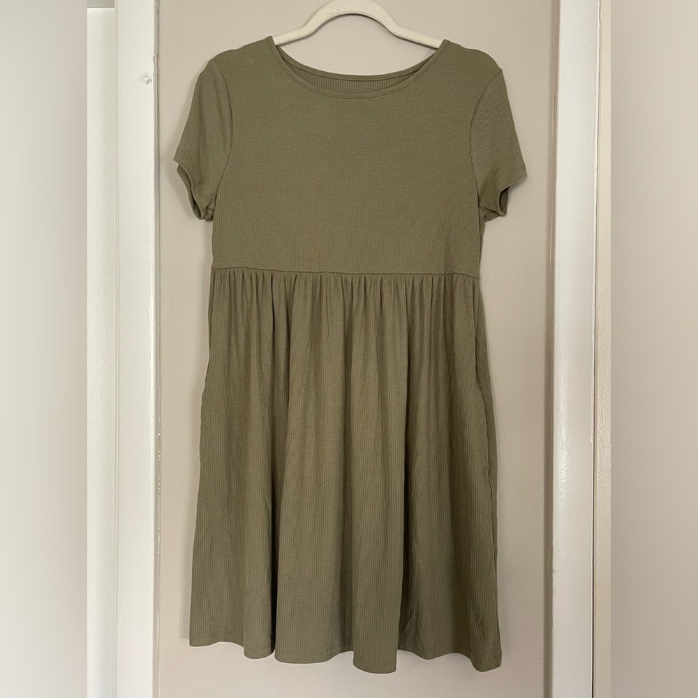 Dark sage dress
